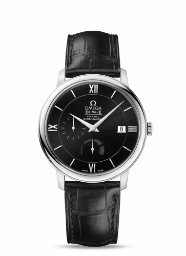 Omega De Ville Prestige Co-Axial 39.5 Power Reserve Stainless Steel / Black 424.13.40.21.01.001 (42413402101001)